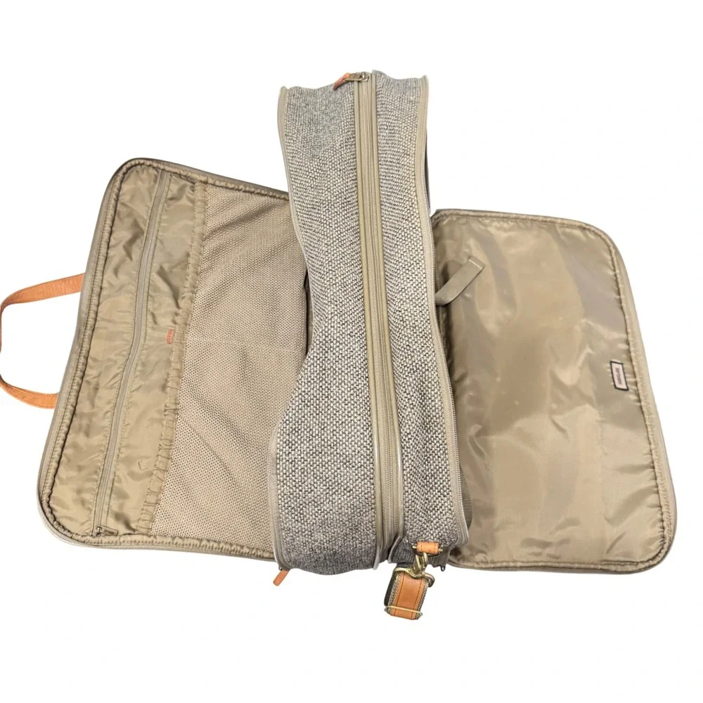 Hartmann Tweed Travel Bag Unisex OS‎ Tan Brown Vintage Belting Leather Carryon